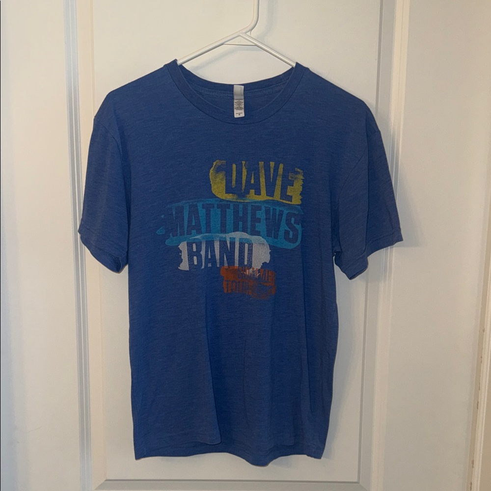 Dave Matthews Blue Graphic Band Tee for Men